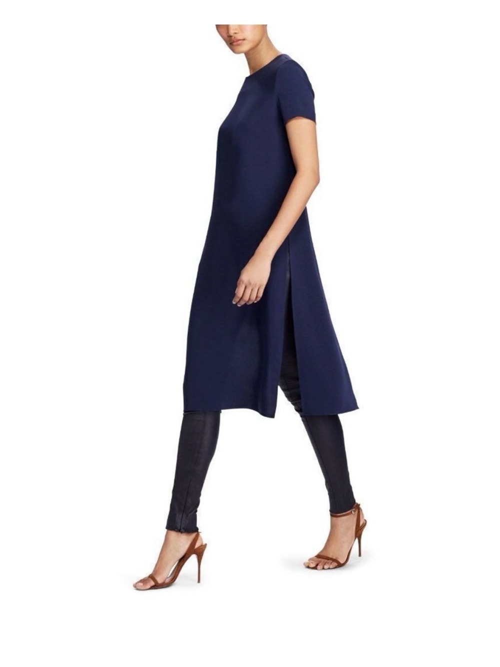 Polo by Ralph Lauren Navy Short-Sleeve Shift Dress - Picture 5 of 8